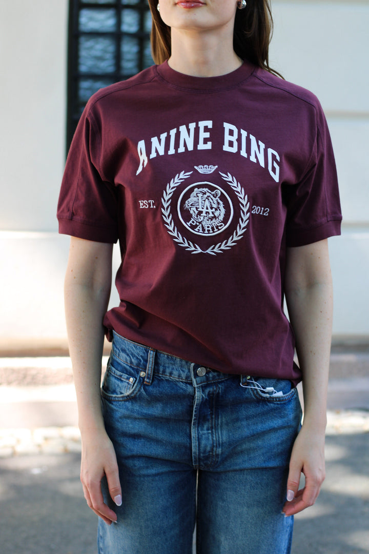 Anine Bing - Jaylin Tee Collegiate fig