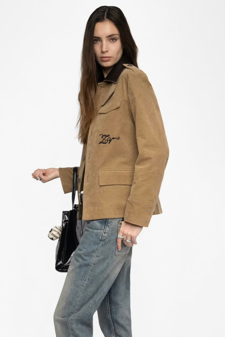 Zadig & Voltaire - Verame Beige Corduroy Jacket