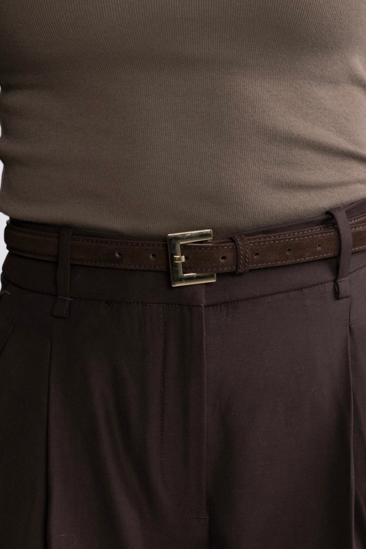 Anine Bing - Nicola Belt dark brown suede