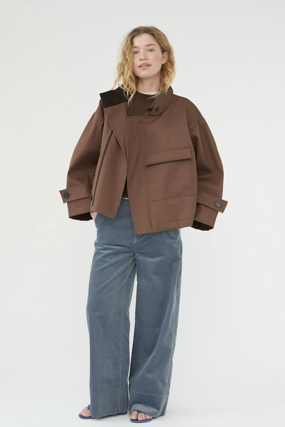 Af Agger - Water Resistant Trench Jacket - Dusty Brown