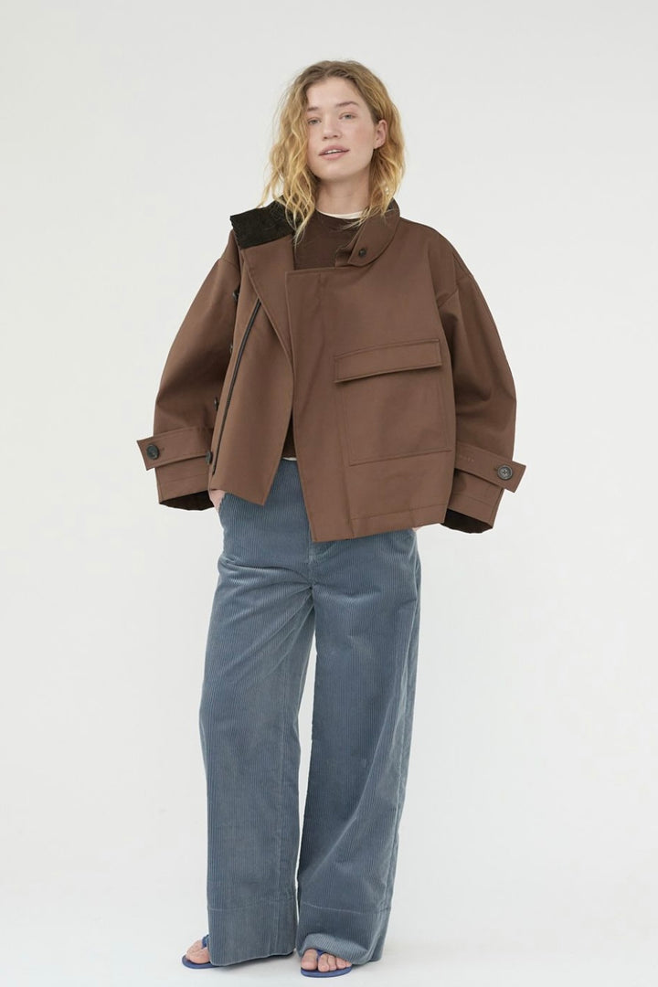 Af Agger - Water Resistant Trench Jacket - Dusty Brown