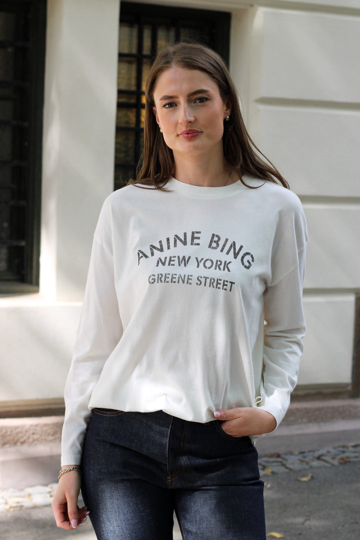 Anine Bing - Ivan long sleeve New York stencil
