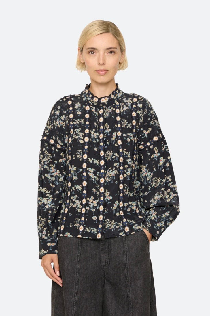 Sea NY - Mona print l/slv top