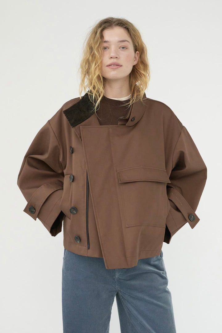 Af Agger - Water Resistant Trench Jacket - Dusty Brown