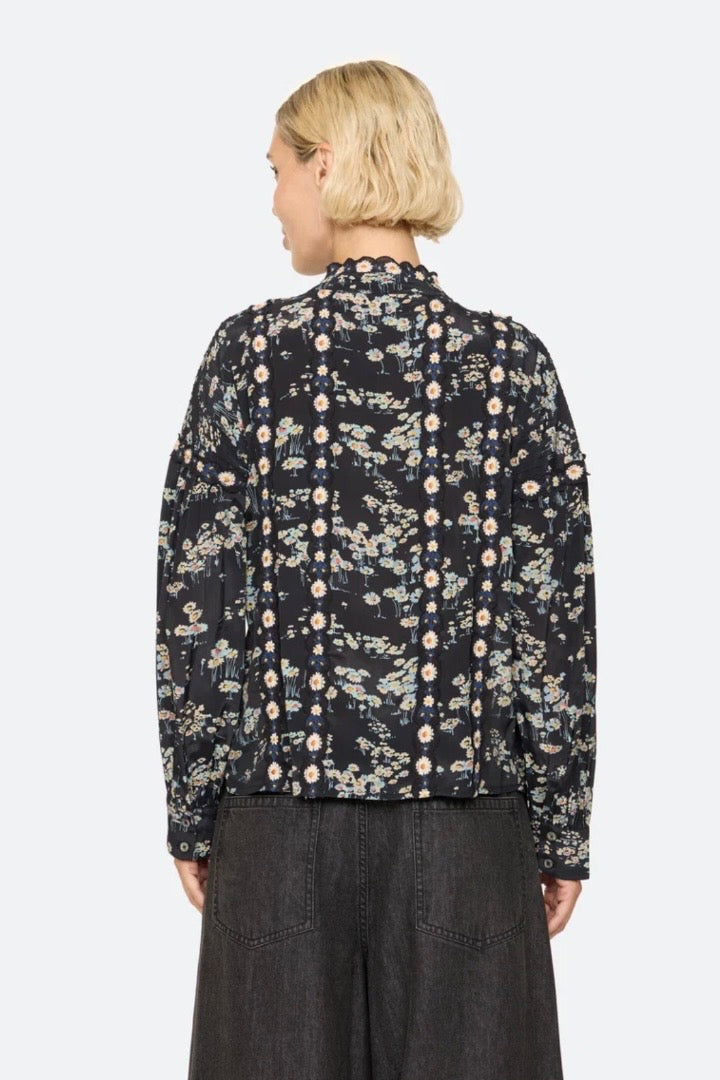 Sea NY - Mona print l/slv top