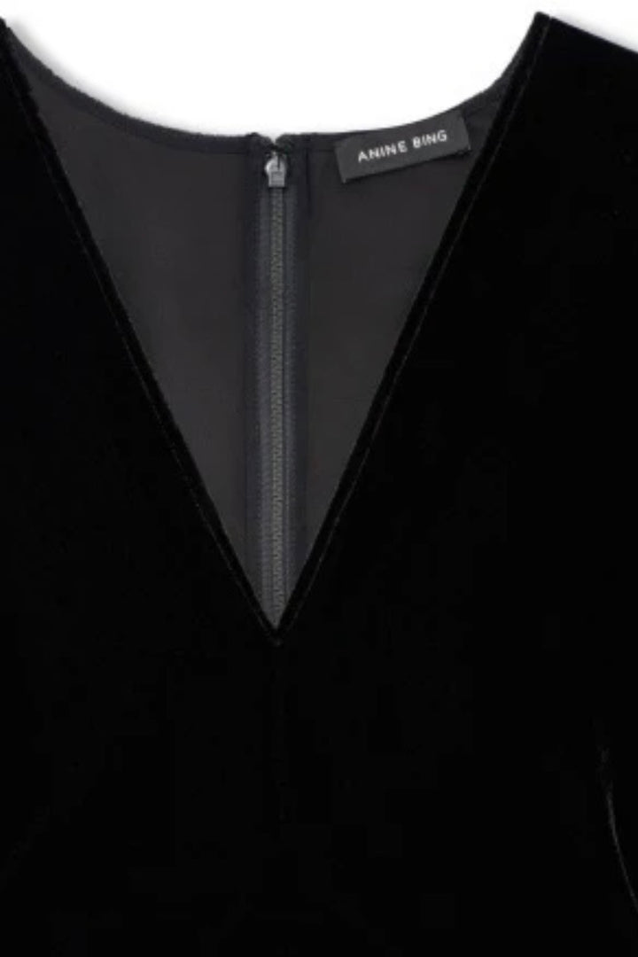 Anine Bing - Zadig top black velvet