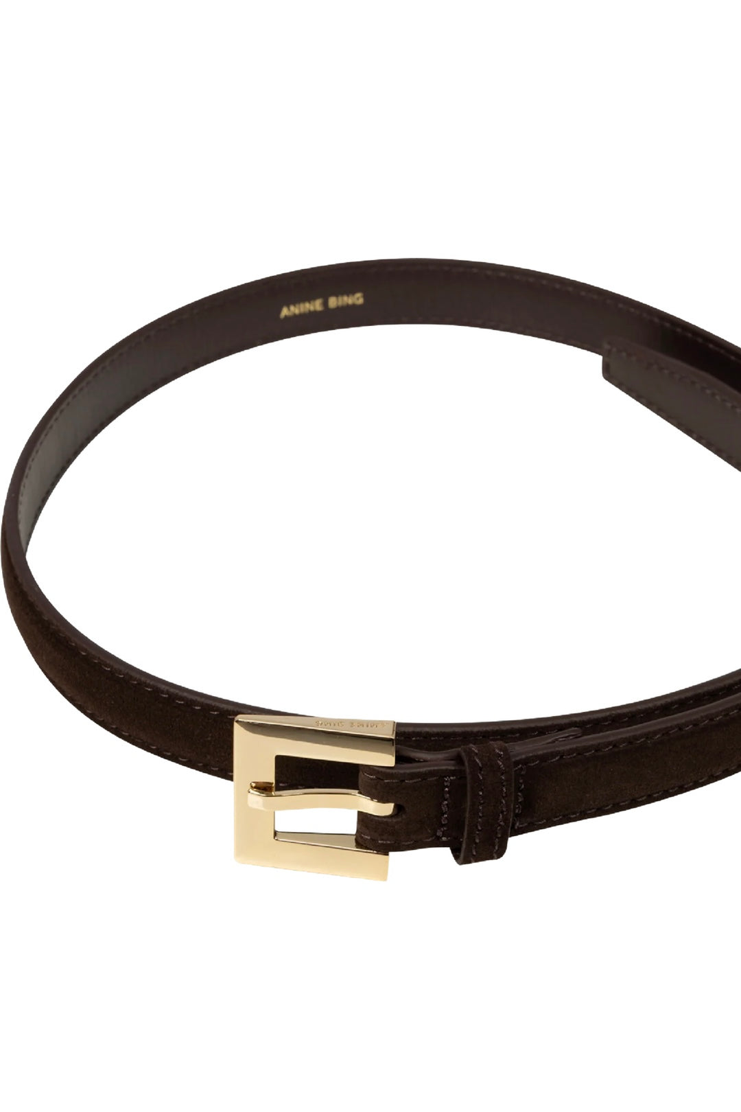Anine Bing - Nicola Belt dark brown suede