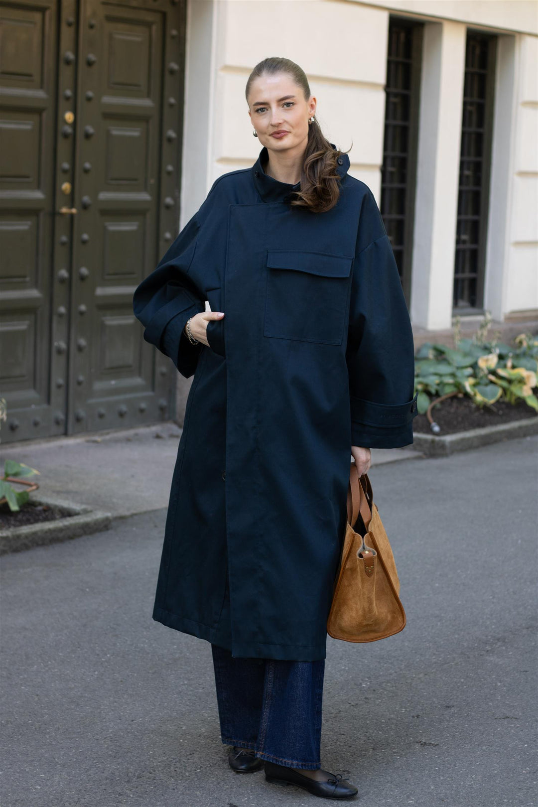 Af Agger - Water Resistant Trench Coat - Navy