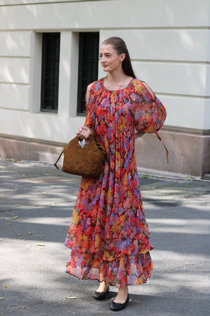 Rixo - Hayden Dress Chelsea Floral Red