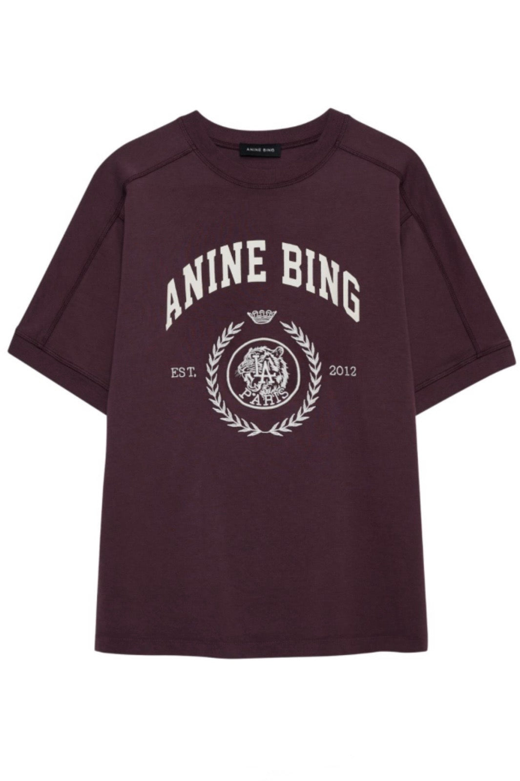Anine Bing - Jaylin Tee Collegiate fig