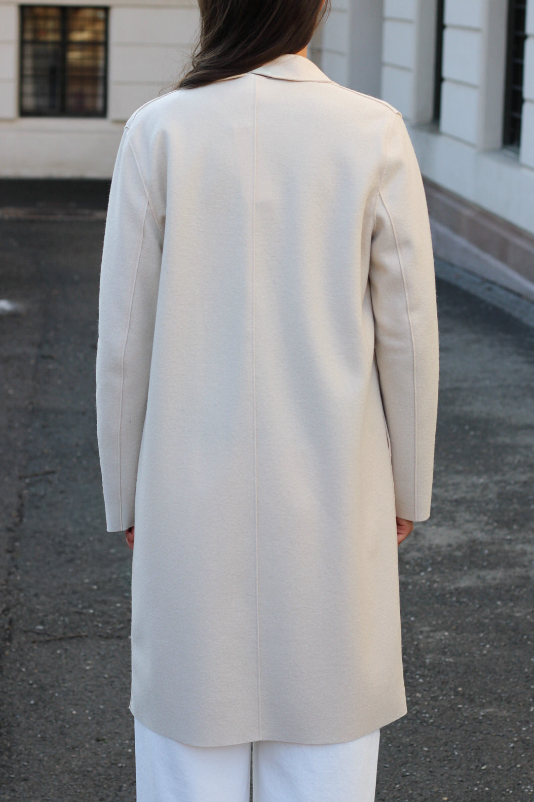 Harris Wharf - Women	Overcoat Light Pressed Wool