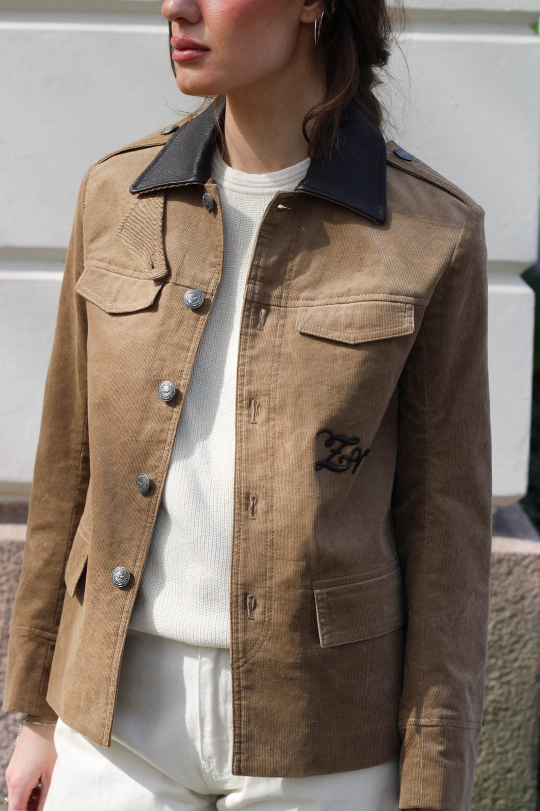 Zadig & Voltaire - Verame Beige Corduroy Jacket