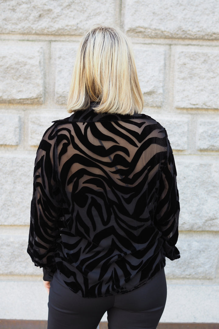 Anine Bing - Mylah Shirt Zebra Burnout
