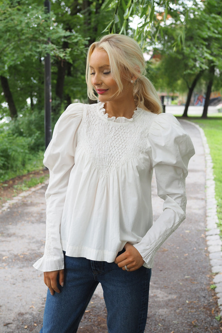 Sea NY - Casey Hand Smocked l/slv top