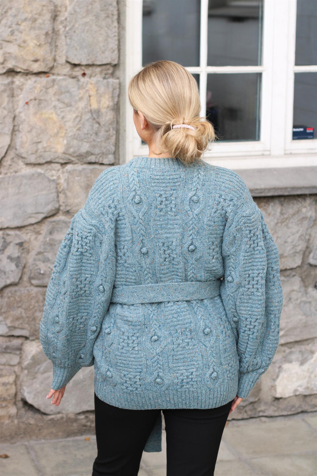 SEA NY - Polly Popcorn Cable Cardigan