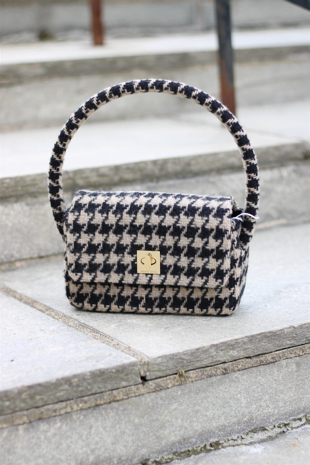 Anine Bing - Mini Nico Bag Houndstooth – Kiman Woman