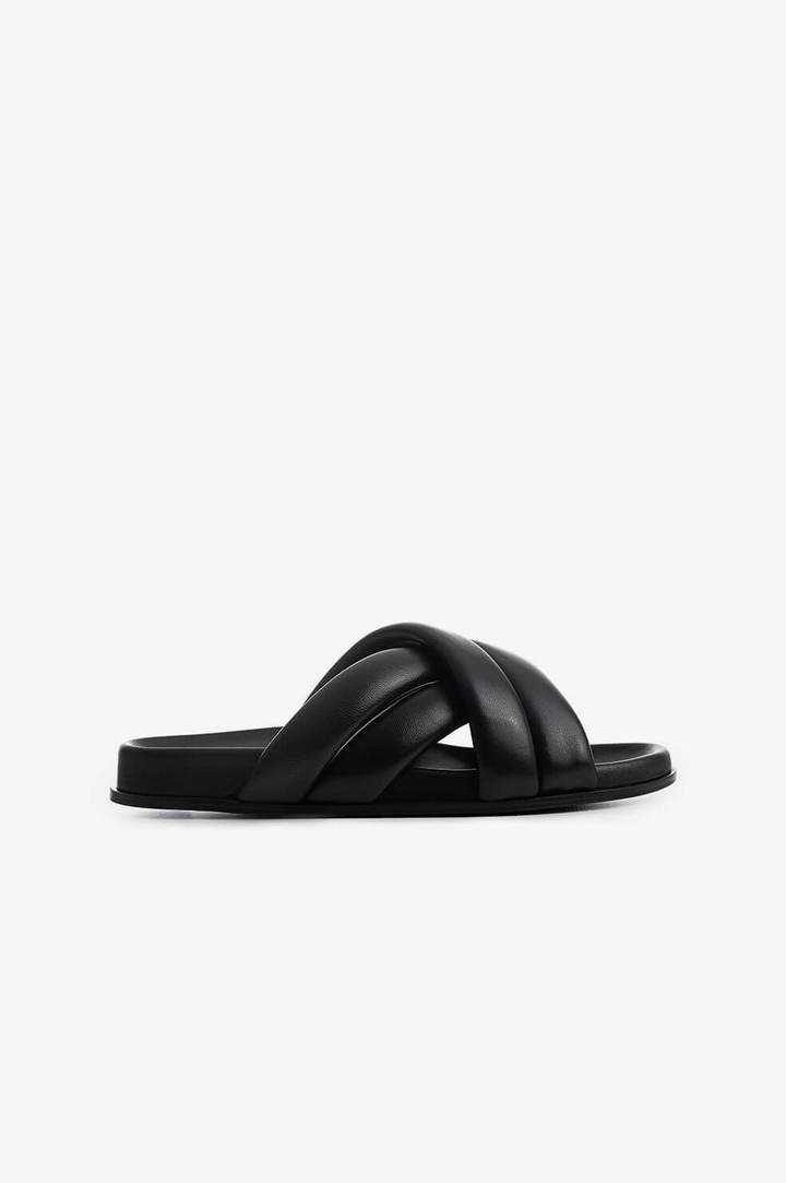 Anine Bing Lizzie Slides Black