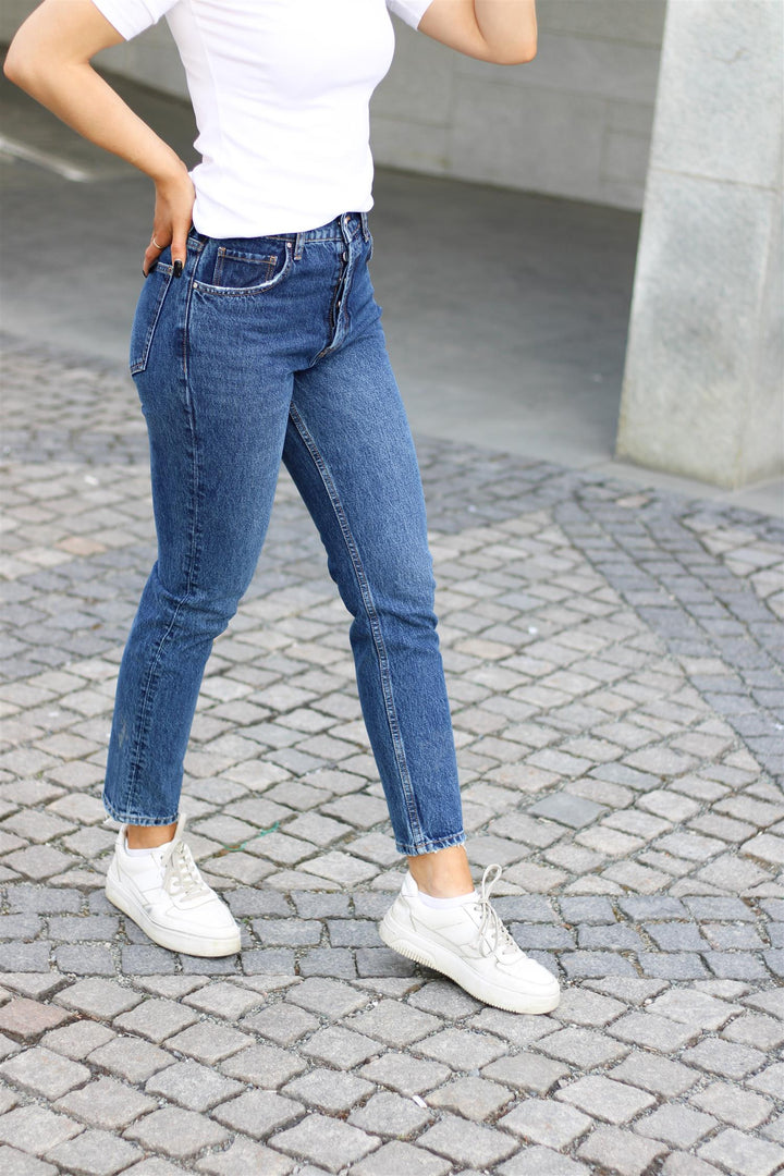 Anine Bing Sonya Jean In Mid Indigo