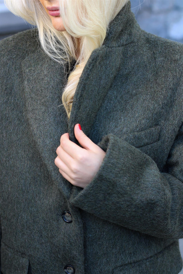 Anine Bing Quinn Blazer - dark army green