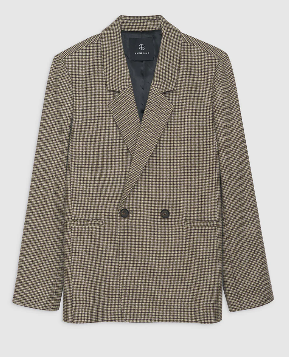 Anine Bing Madeleine Blazer - Mini Houndstooth