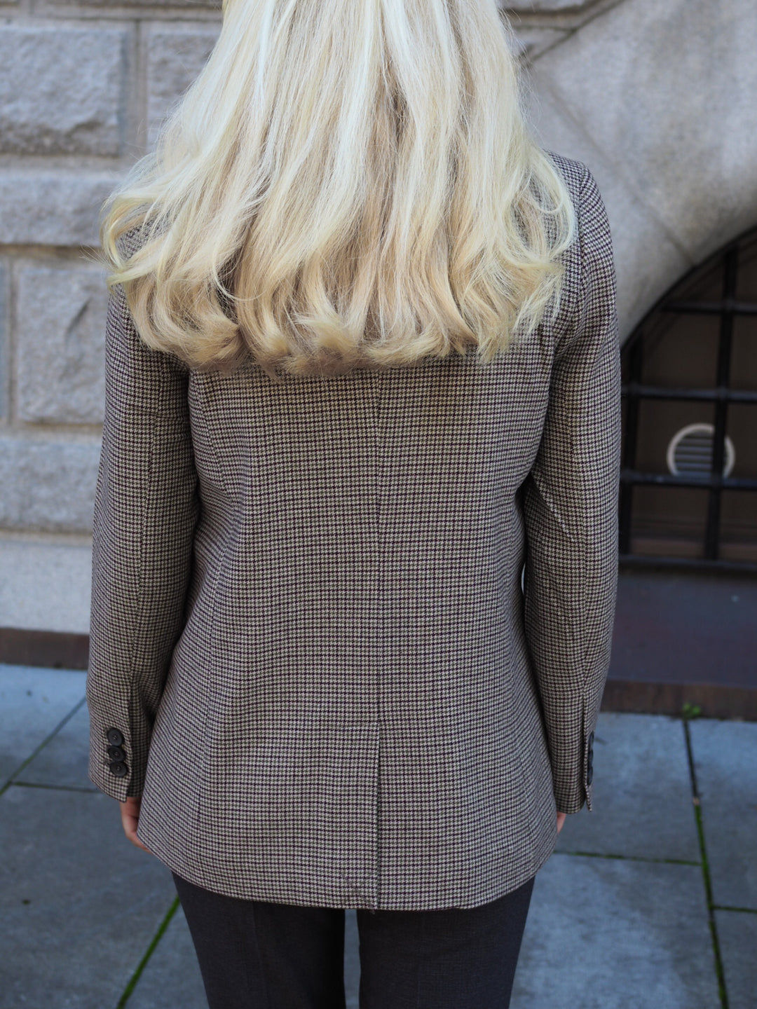 Anine Bing Madeleine Blazer - Mini Houndstooth