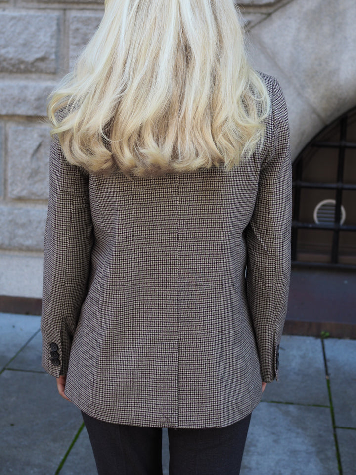 Anine Bing Madeleine Blazer - Mini Houndstooth