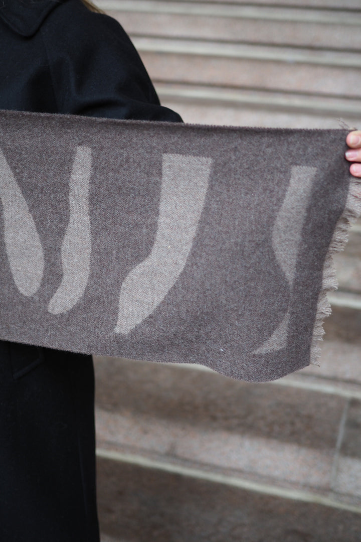SKALL STUDIO - Shell jaquard mini scarf