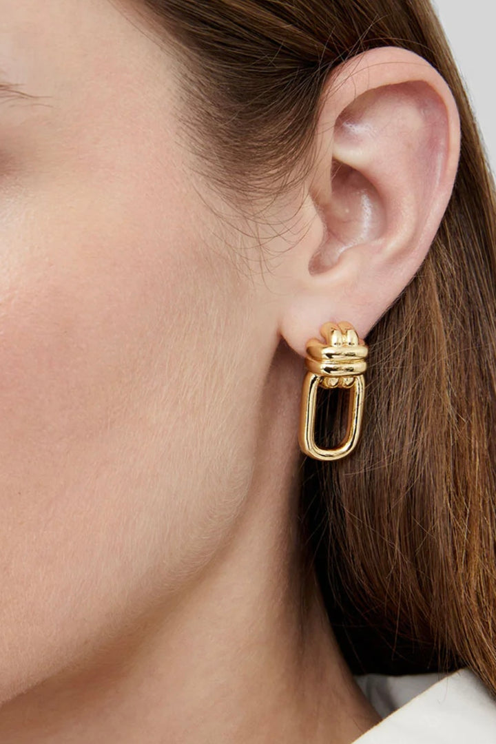 Anine Bing - Signature Link Double Cross Earrings
