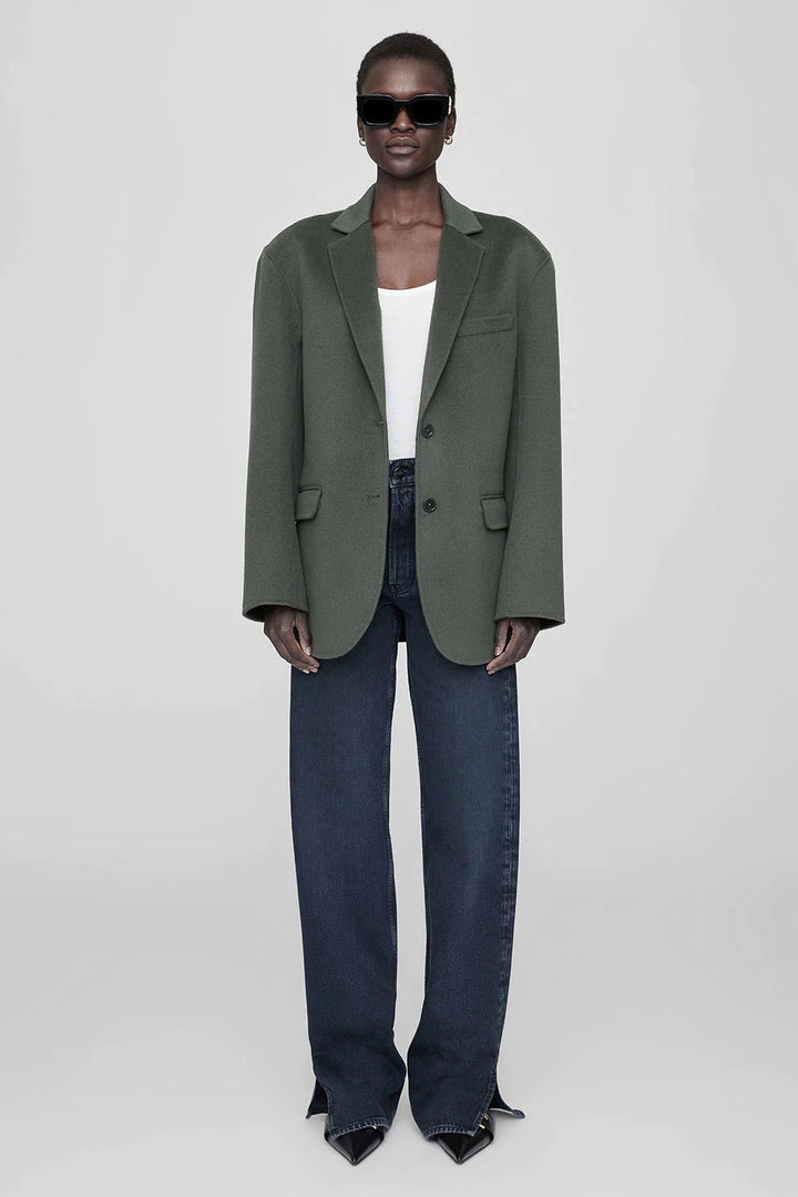 Anine Bing - Quinn olive cashmere