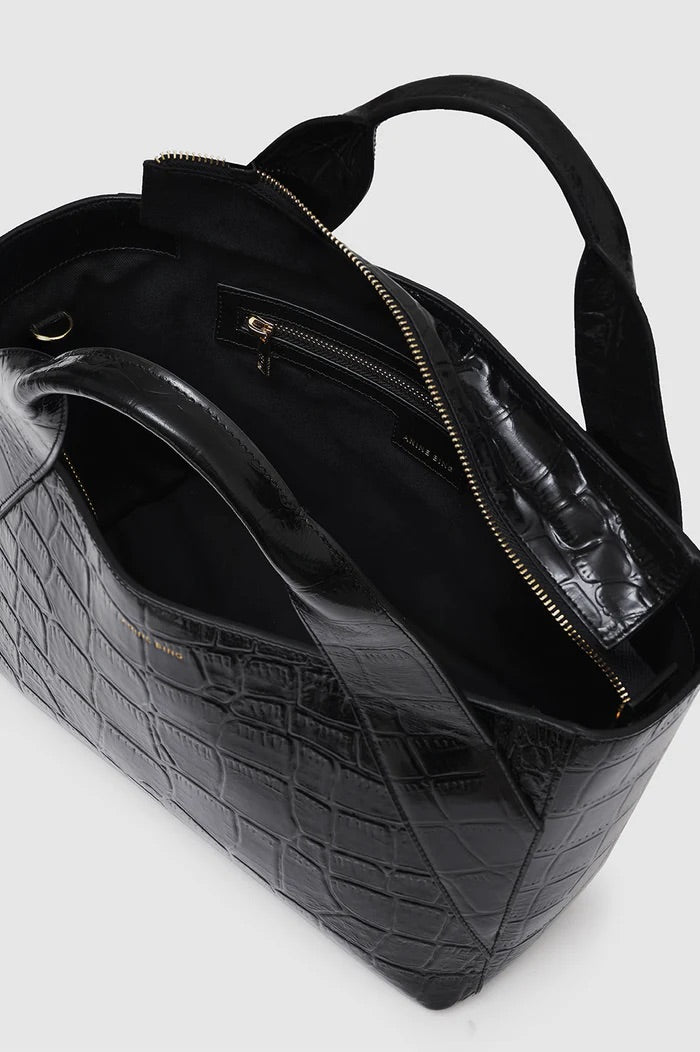 Anine Bing - Maya Tote Black Embossed