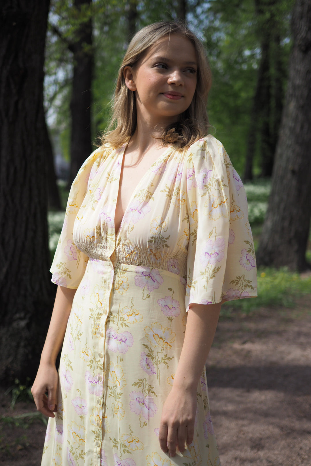 ByTimo - Satin Button Down Dress