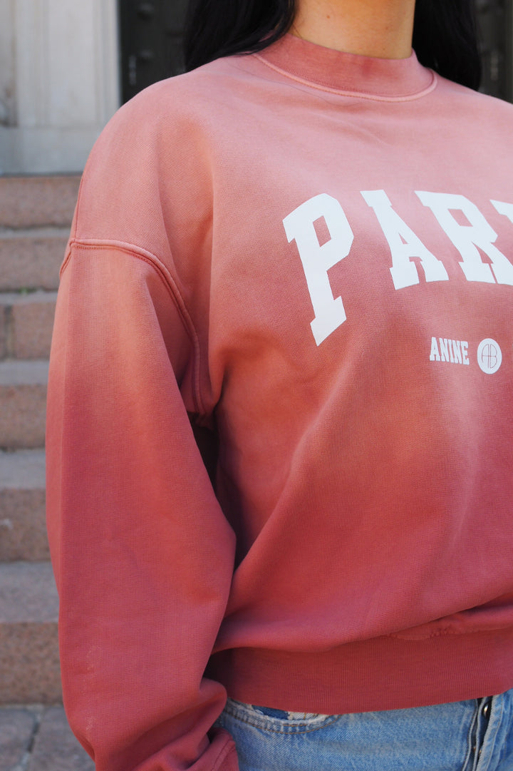 Anine Bing - Jaci Sweatshirt Paris washed faded terracotta