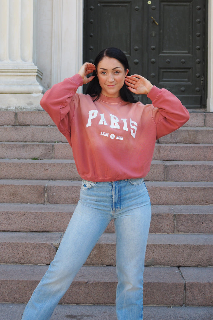 Anine Bing - Jaci Sweatshirt Paris washed faded terracotta