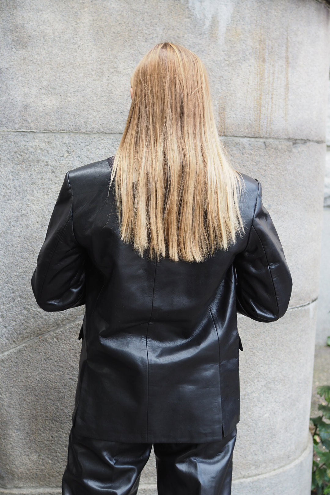 Anine Bing - Classic blazer recycled leather