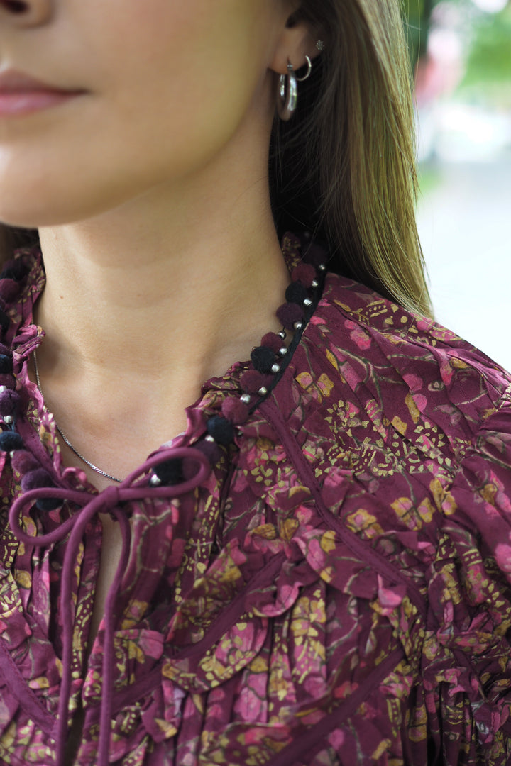 Sea NY - Giulia Print l/slv button down top