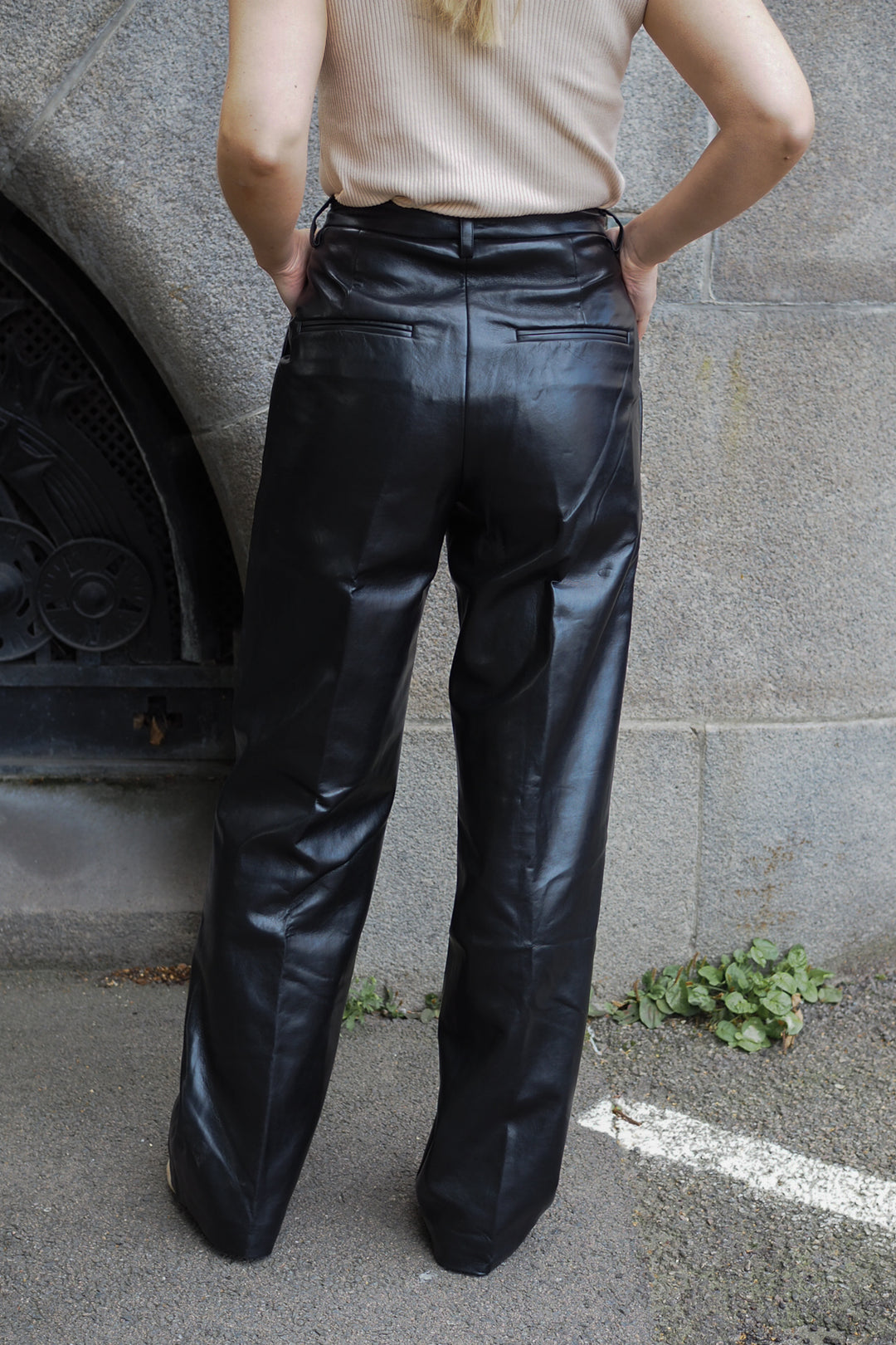 Anine Bing - Carmen Pant Black Recycled Leather