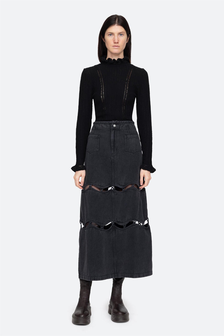 Sea NY - Riva Rib l/slv turtleneck top