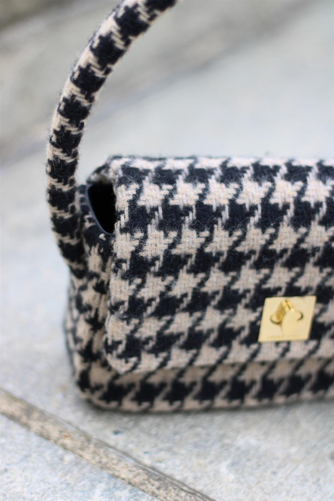 Anine Bing, Bag, Nico Bag, Houndstooth