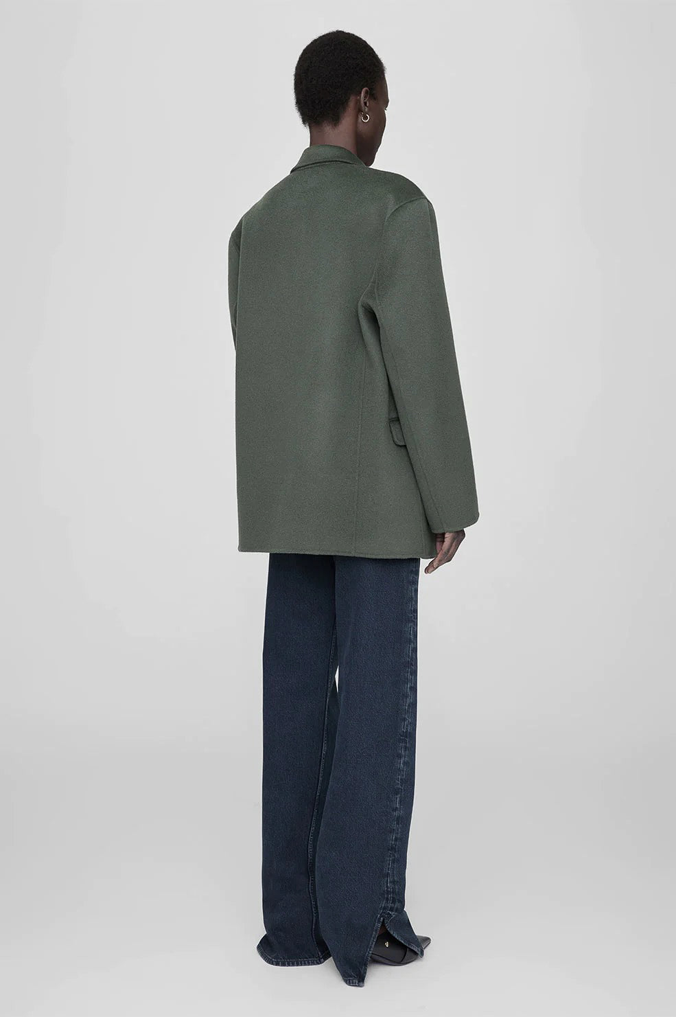 Anine Bing - Quinn olive cashmere